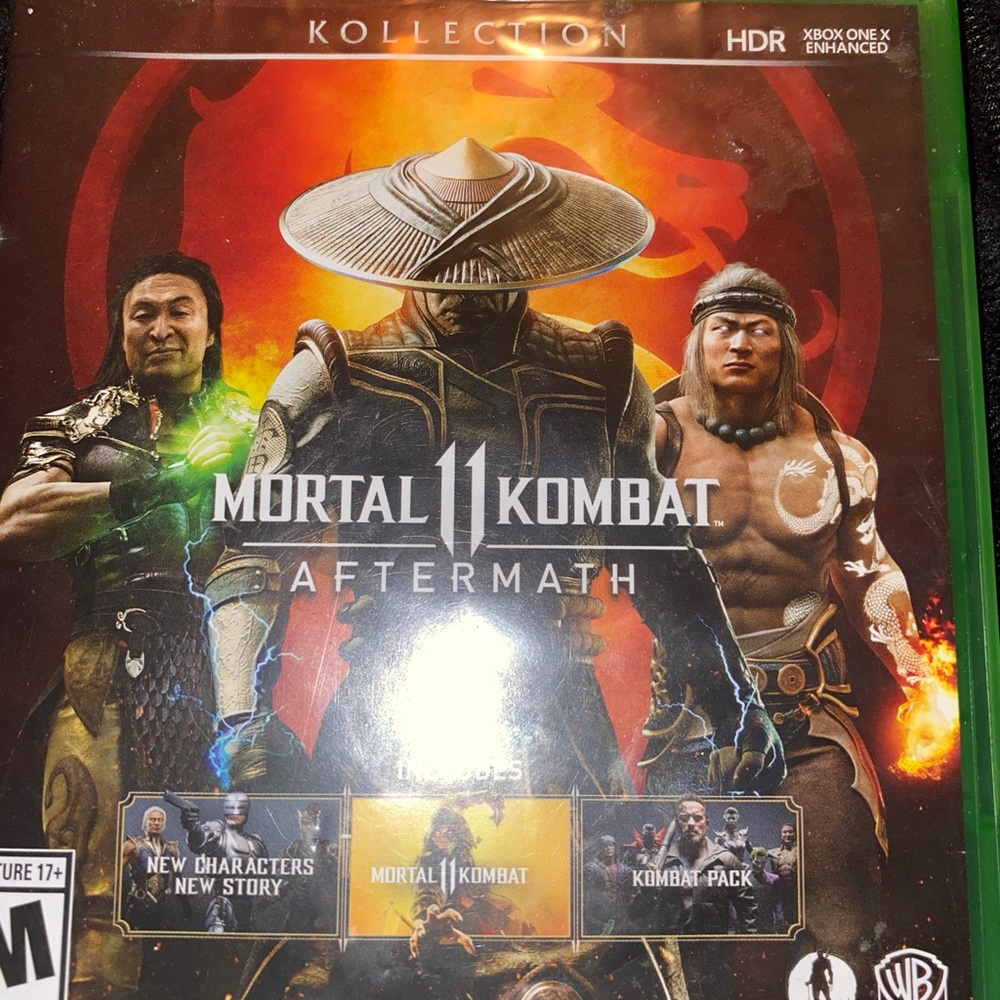 unused Xbox one mortal combat discs